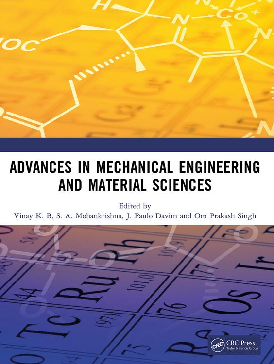 Produktbild: Advances in Mechanical Engineering and Material Sciences