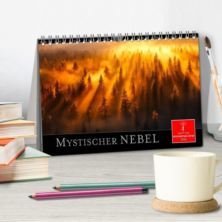 Produktbild: Mystischer Nebel (Tischkalender 2026 DIN A5 quer), CALVENDO Monatskalender
