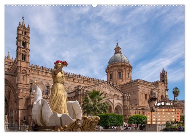 Produktbild: Sizilien &ndash; von Cefal&ugrave; bis Trapani (Wandkalender 2026 DIN A2 quer), CALVENDO Monatskalender