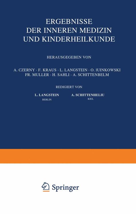 Produktbild: Ergebnisse der Inneren Medizin und Kinderheilkunde