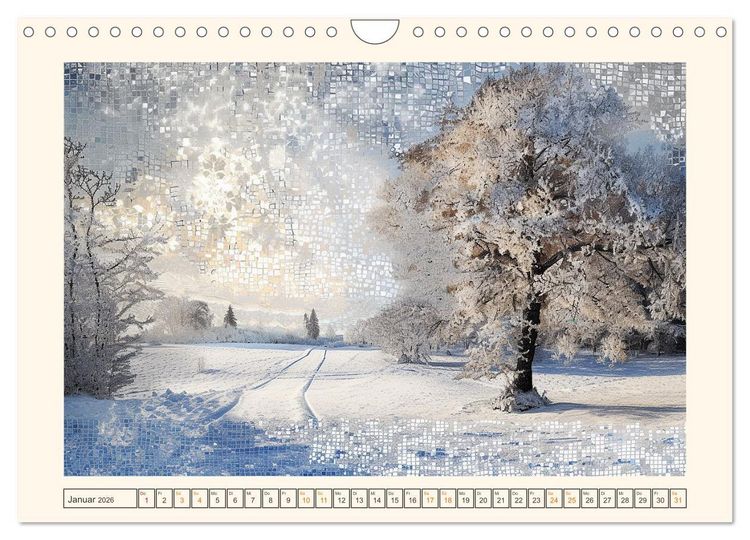 Produktbild: Mosaike (Wandkalender 2026 DIN A4 quer), CALVENDO Monatskalender