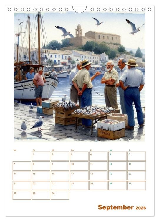 Produktbild: Andalusische Augenblicke (Wandkalender 2026 DIN A4 hoch), CALVENDO Monatskalender