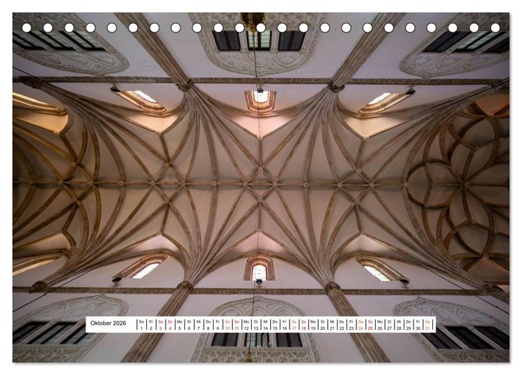 Produktbild: Gew&ouml;lbe des Glaubens &ndash; Kirchendecken Europas (Tischkalender 2026 DIN A5 quer), CALVENDO Monatskalender
