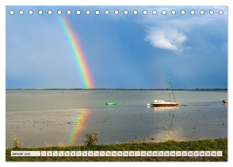 Produktbild: Insel Sylt - Fantastische Momente (Tischkalender 2026 DIN A5 quer), CALVENDO Monatskalender