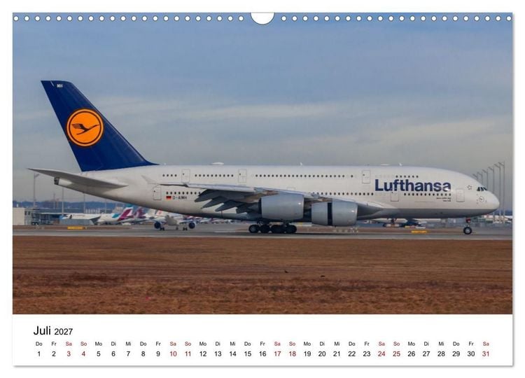 Produktbild: Airbus A380 - K&ouml;nig der L&uuml;fte (Wandkalender 2027 DIN A3 quer), CALVENDO Monatskalender