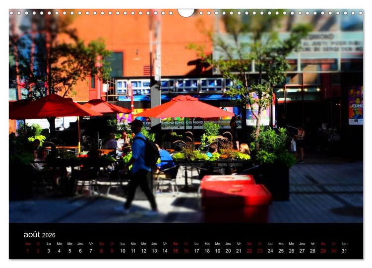 Produktbild: Couleurs pop sur Montr&eacute;al (Calendrier mural 2026 DIN A3 vertical), CALVENDO calendrier mensuel