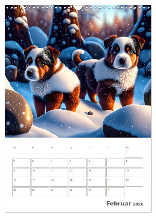 Produktbild: Liebenswerte Hunde und Katzen (Wandkalender 2026 DIN A3 hoch), CALVENDO Monatskalender