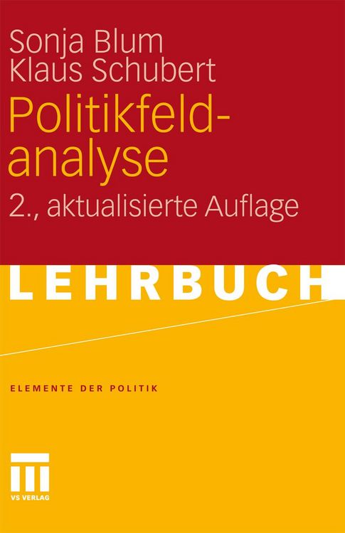 Produktbild: Politikfeldanalyse