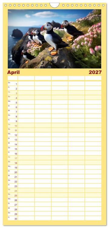 Produktbild: Familienplaner 2027 - Die Magie der Masse mit 5 Spalten (Wandkalender, 21 x 45 cm) CALVENDO