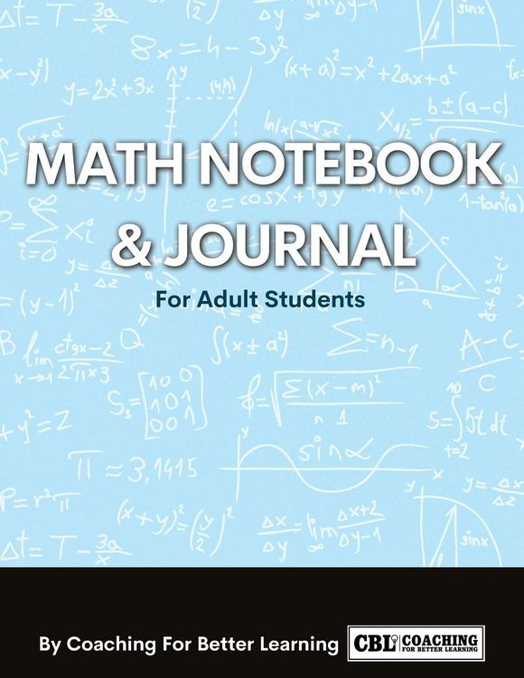 Produktbild: Math Notebook and Journal For Adult Students