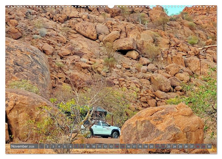Produktbild: Namibia &ndash; Faszination Damaraland und Spitzkoppe (Wandkalender 2026 DIN A2 quer), CALVENDO Monatskalender