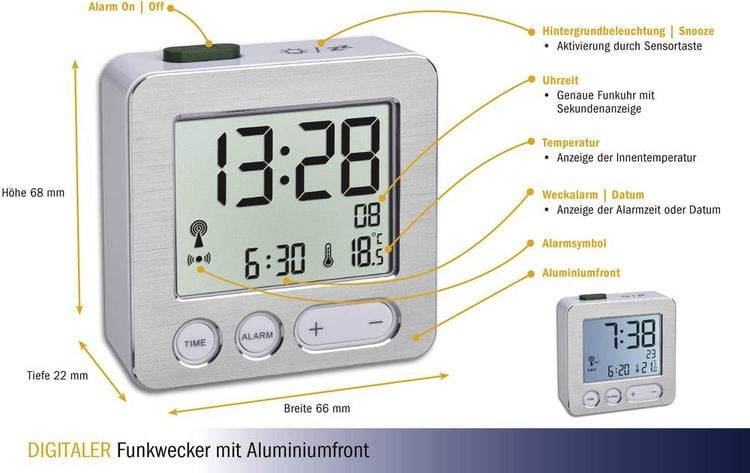 TFA Digitaler Funk-Wecker