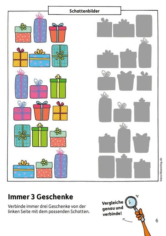 Produktbild: Weihnachtsr&auml;tsel &ndash; Kunterbunter Vorschulblock ab 5 Jahre