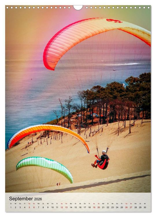 Produktbild: Paragliding - einfach Spa&szlig; (Wandkalender 2026 DIN A3 hoch), CALVENDO Monatskalender