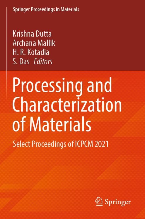 Produktbild: Processing and Characterization of Materials