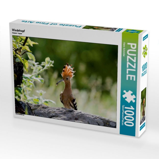 Produktbild: CALVENDO Puzzle Wiedehopf | 1000 Teile Lege-Gr&ouml;&szlig;e 64x48cm Foto-Puzzle f&uuml;r gl&uuml;ckliche Stunden