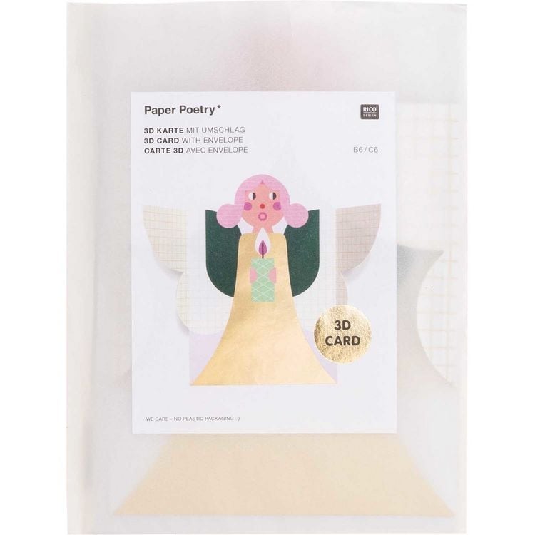 Produktbild: 3D-Karte, Xmas In Air_Petrol/
