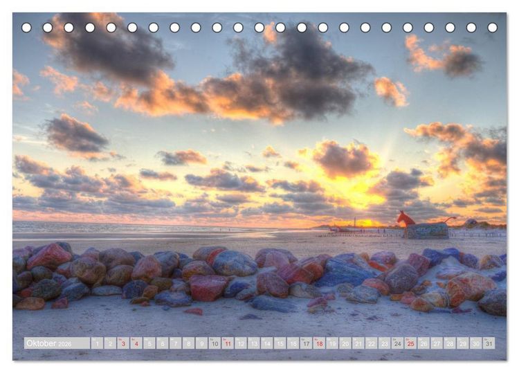Produktbild: D&auml;nische Westk&uuml;ste (Tischkalender 2026 DIN A5 quer), CALVENDO Monatskalender