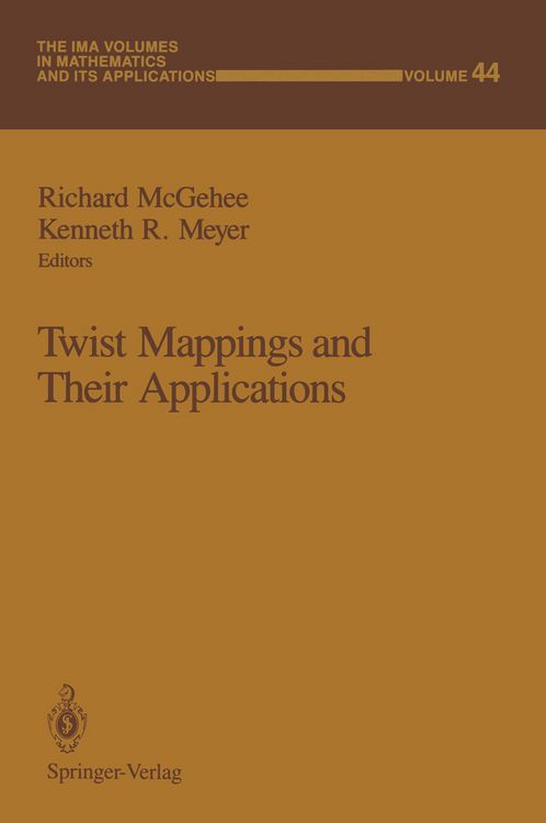 Produktbild: Twist Mappings and Their Applications
