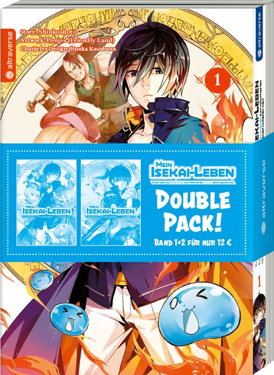 Produktbild: Mein Isekai-Leben - Mit der Hilfe von Schleimen zum m&auml;chtigsten Magier einer anderen Welt Double Pack 01 & 02