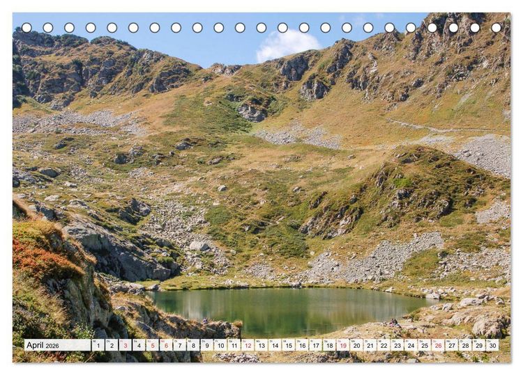 Produktbild: Piemont und Aostatal (Tischkalender 2026 DIN A5 quer), CALVENDO Monatskalender
