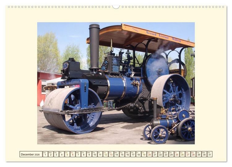 Produktbild: Steam engines (High Quality Premium Wall Calendar 2026 DIN A2 landscape),CALVENDO 12 Month Wall Calendar