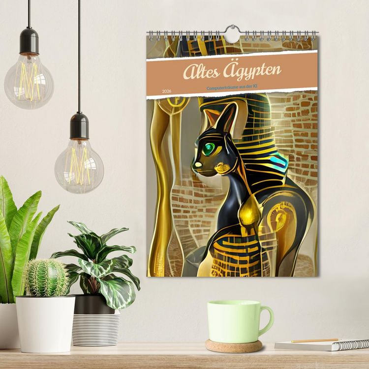 Produktbild: Altes &Auml;gypten - Computertr&auml;ume aus der KI (Wandkalender 2026 DIN A4 hoch), CALVENDO Monatskalender