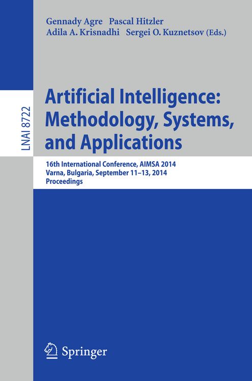 Produktbild: Artificial Intelligence: Methodology, Systems, and Applications