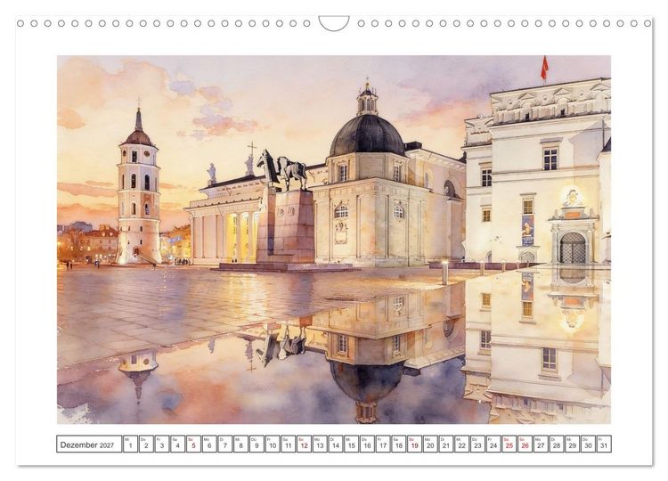 Produktbild: Reise durch Litauen (Wandkalender 2027 DIN A3 quer), CALVENDO Monatskalender