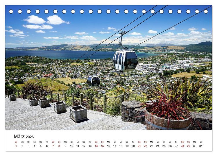 Produktbild: Neuseeland - Regionen Waikato und Bay of Plenty (Tischkalender 2026 DIN A5 quer), CALVENDO Monatskalender