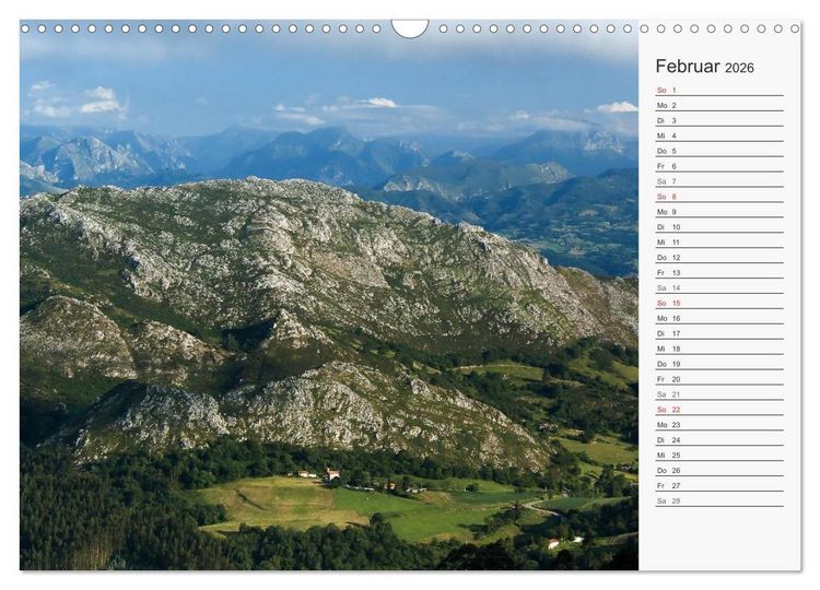 Produktbild: Der Nordwesten Spaniens (Wandkalender 2026 DIN A3 quer), CALVENDO Monatskalender