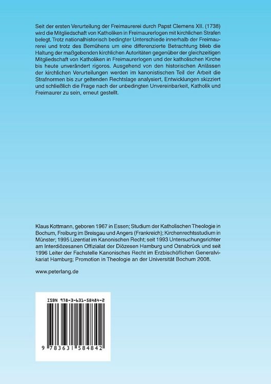 Produktbild: Die Freimaurer und die katholische Kirche