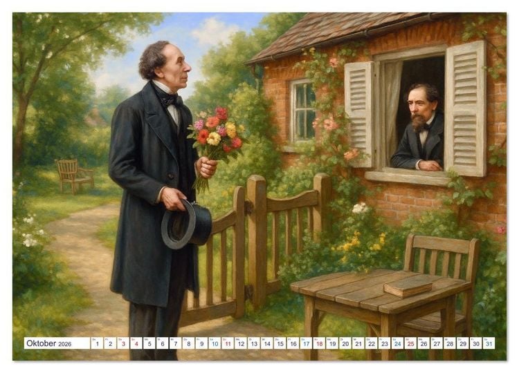 Produktbild: Hans Christian Andersen. Sein Leben, seine Werke (Wandkalender 2026 DIN A4 quer), CALVENDO Monatskalender