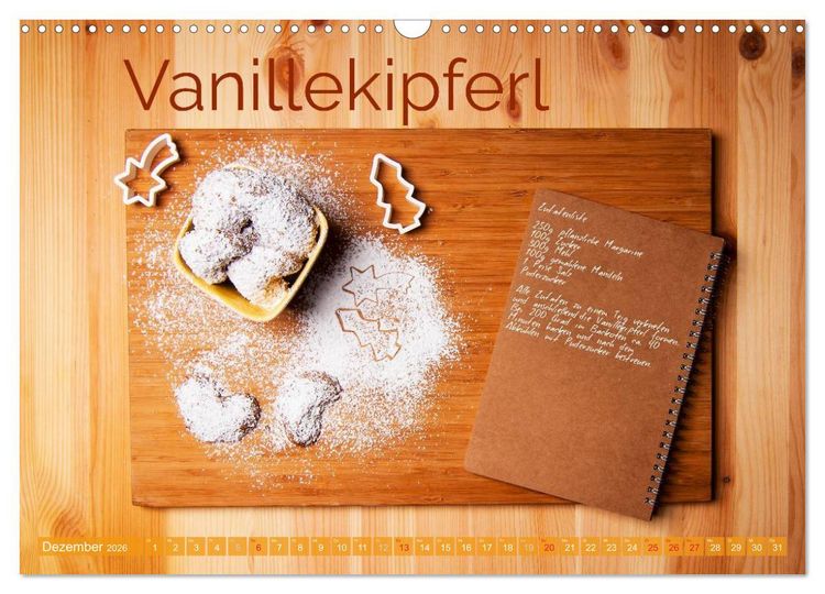 Produktbild: Einfache vegane Rezepte (Wandkalender 2026 DIN A3 quer), CALVENDO Monatskalender