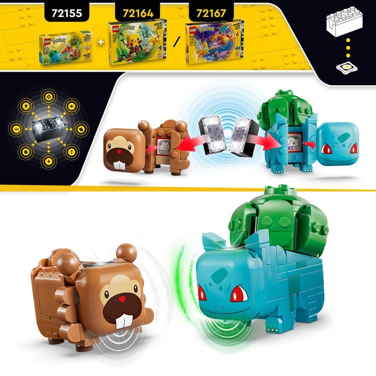 Produktbild: LEGO Pok&eacute;mon SMART Play: Beerenfete mit Bisasam und Bidiza kompatibles Set 72155