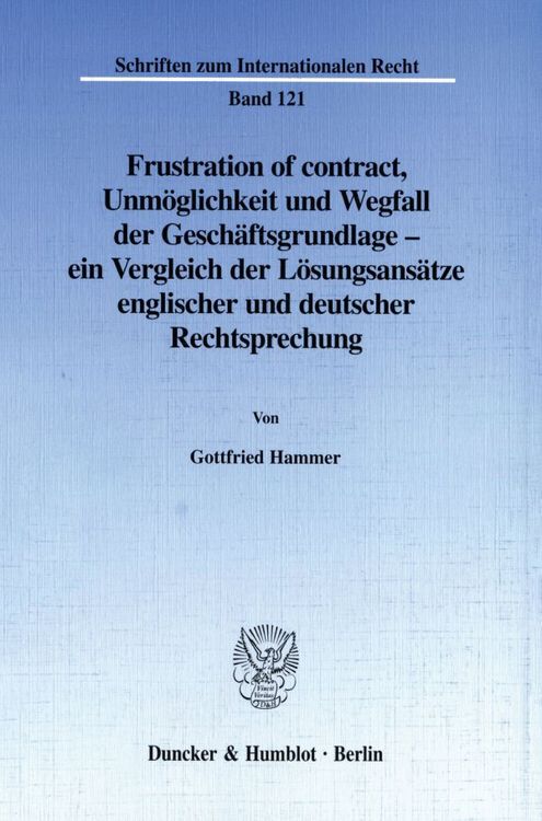 Produktbild: Frustration of contract.
