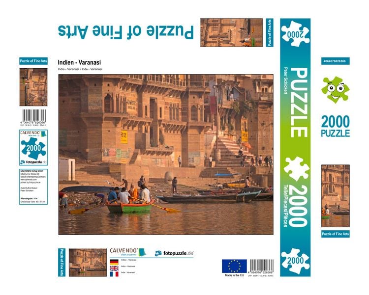 Produktbild: CALVENDO Puzzle Indien - Varanasi | 2000 Teile Lege-Gr&ouml;&szlig;e 90x67cm Foto-Puzzle f&uuml;r gl&uuml;ckliche Stunden