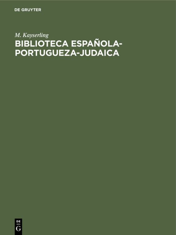 Produktbild: Biblioteca espa&ntilde;ola-portugueza-judaica