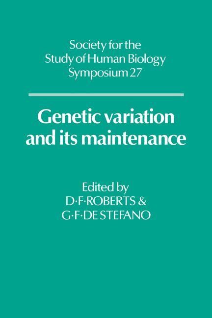 Produktbild: Genetic Variation and Its Maintenance