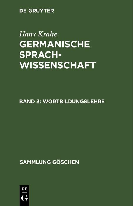 Produktbild: Wortbildungslehre