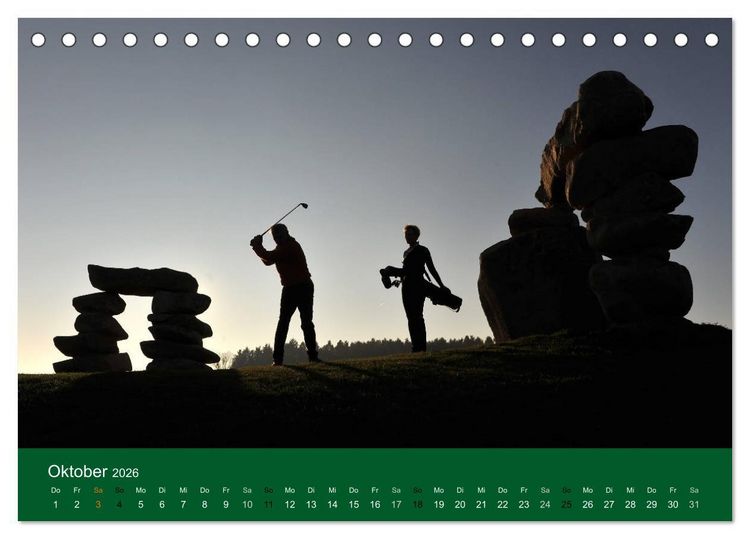 Produktbild: Golf Sport (Tischkalender 2026 DIN A5 quer), CALVENDO Monatskalender