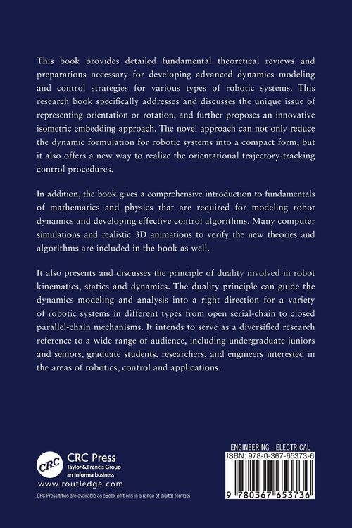 Produktbild: Advanced Dynamics Modeling, Duality and Control of Robotic Systems