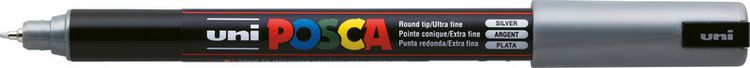 Produktbild: Acrylmarker Posca PC-1MR silber