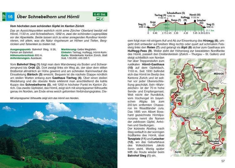 Produktbild: ROTHER Wanderf&uuml;hrer Rund um den Z&uuml;richsee