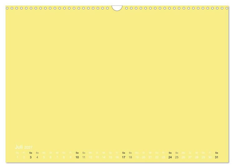 Produktbild: Bastelkalender - Gelb (Wandkalender 2027 DIN A3 quer), CALVENDO Monatskalender