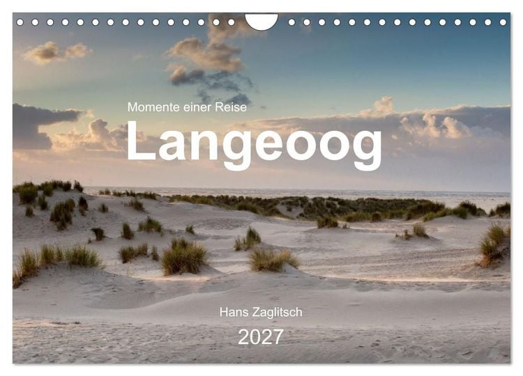 Produktbild: Langeoog - Momente einer Reise (Wandkalender 2027 DIN A4 quer), CALVENDO Monatskalender