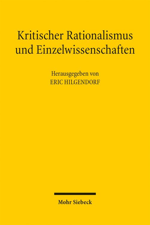 Produktbild: Kritischer Rationalismus und Einzelwissenschaften