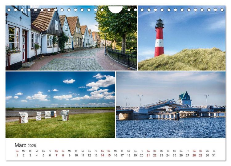 Produktbild: Schleswig-Holsteinische Impressionen (Wandkalender 2026 DIN A4 quer), CALVENDO Monatskalender