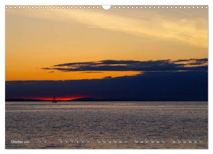Produktbild: Bodensee zur blauen Stunde (Wandkalender 2026 DIN A3 quer), CALVENDO Monatskalender