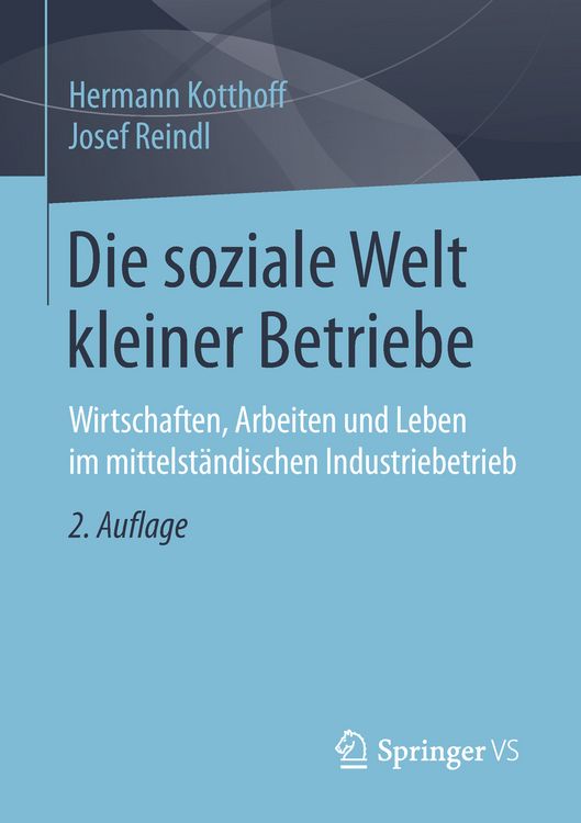 Produktbild: Die soziale Welt kleiner Betriebe